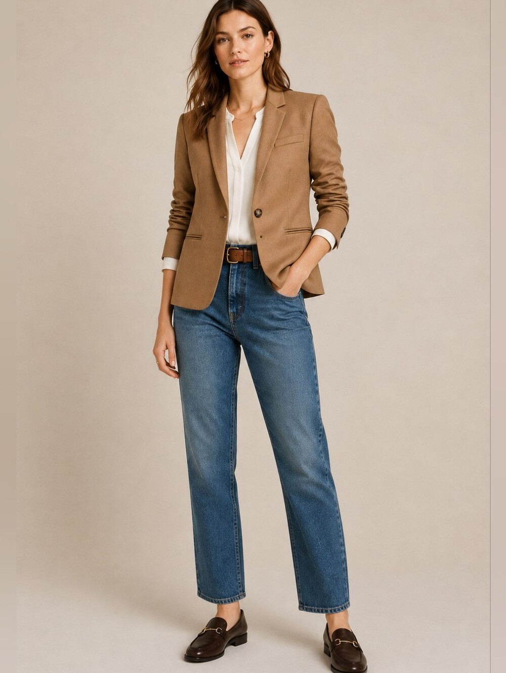 J. Crew Wmns Regent Blazer 8 Warm Camel